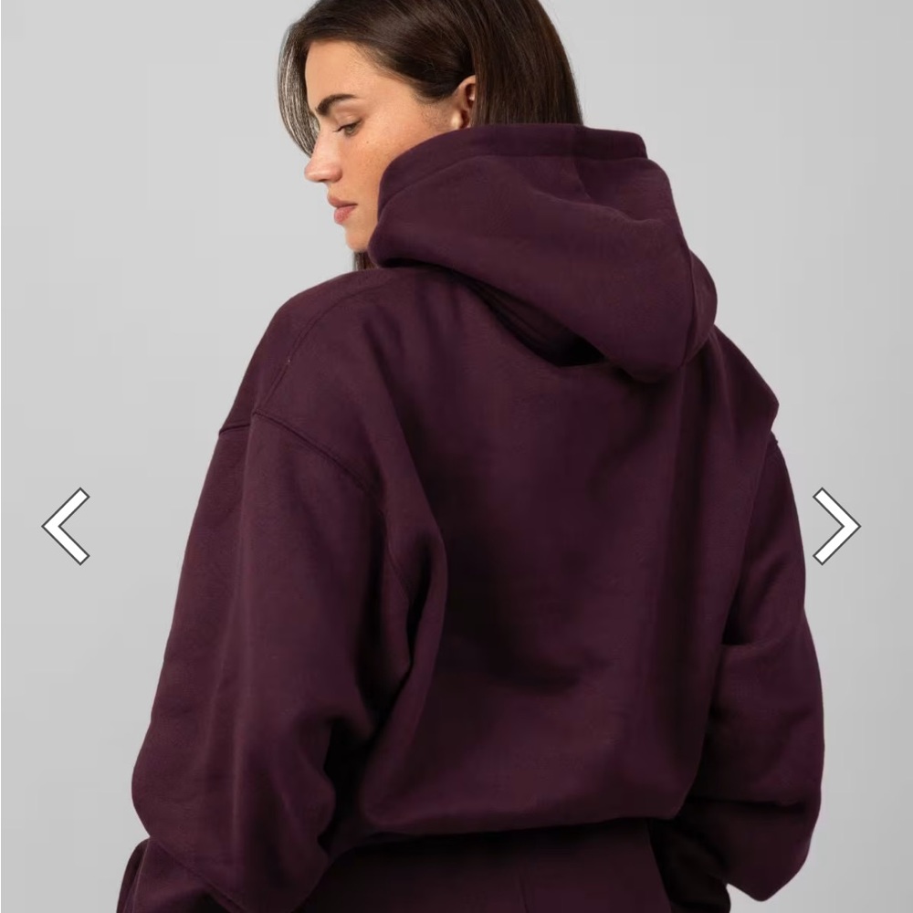 Purple Oversized Relaxed Hoodie